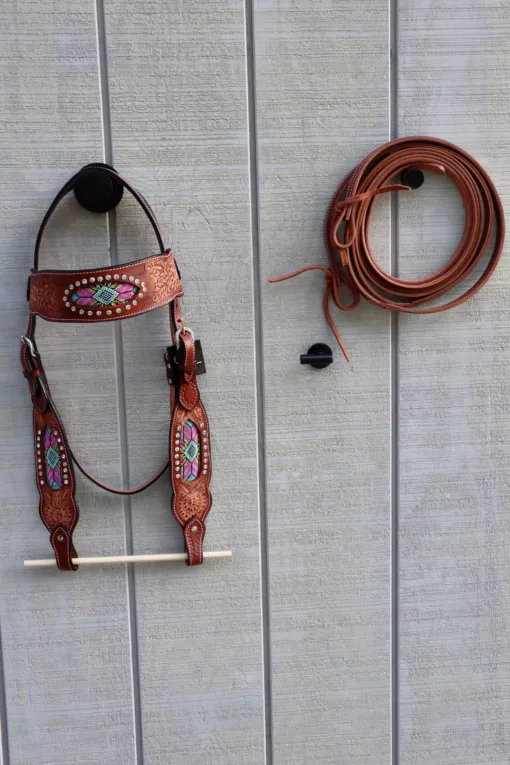 2D6F904D 27F7 43A2 8363 5369B2A4AB03 scaled Beaded Headstall with Reins