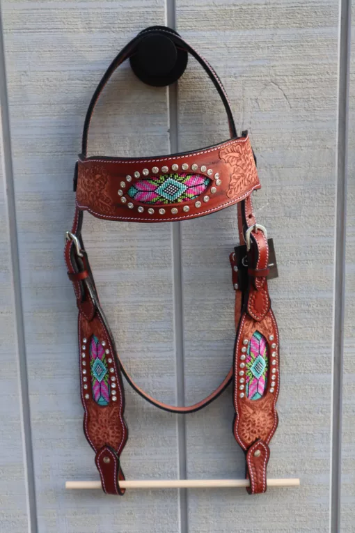 39519DA9 520C 42C2 BF06 8E4697866453 scaled Beaded Headstall with Reins