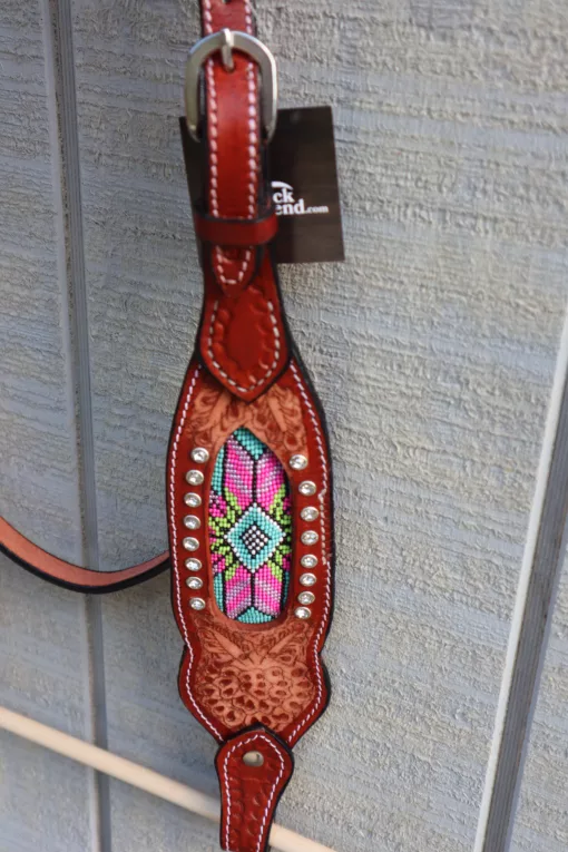 55114C15 38FB 42DC 9B63 5D9AEE2726D7 scaled Beaded Headstall with Reins