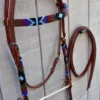 4BF67079 D697 4769 9802 F705A5F4D031 Beaded Headstall with Reins