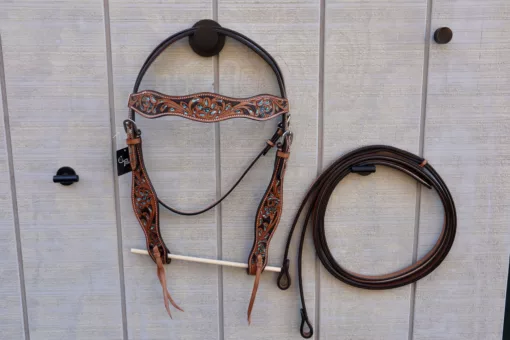 9C2BB497 9D5A 4A28 85FD 2C96BF945801 scaled Hand Tooled/Painted Headstall