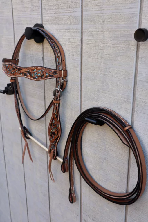 CA4342BA FD38 4C40 BBB5 714B071EDA97 scaled Hand Tooled/Painted Headstall