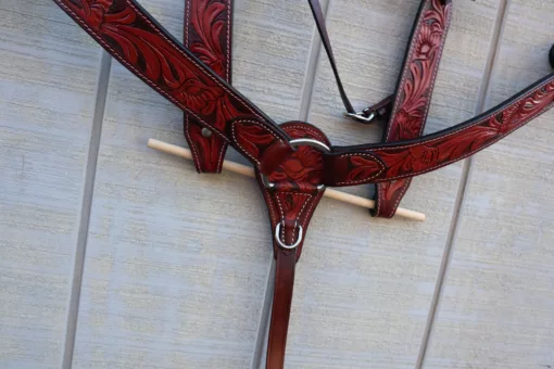 5181B067 678A 41A8 9253 BEFD76C04223 scaled Floral tooled Headstall with Breast Collar