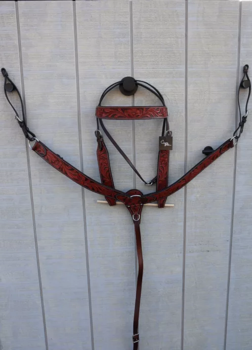 64D46AEC 2FC9 436F 9CE9 1DAD73B67276 scaled Floral tooled Headstall with Breast Collar
