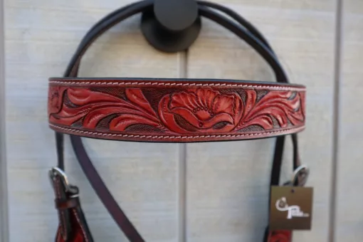 ABAE865B 367F 4D94 88BF 8A8708DE6544 scaled Floral tooled Headstall with Breast Collar