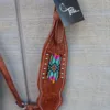 D49EEB28 651D 4E86 8B10 28750161C8CB Headstall with tooling and beaded Inlay